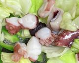 粉不使用【キャベツ✖️たこ】お好み風炒め作り方7写真
