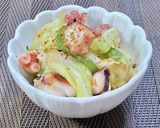 粉不使用【キャベツ✖️たこ】お好み風炒め作り方10写真