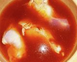 大根餅と手羽元の唐辛子スープ雑煮作り方3写真
