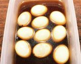 ピリ辛辣油味玉作り方3写真