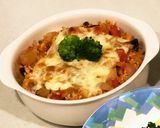 ◆大豆ミートで鶏ミンチの夏野菜ドリア作り方6写真