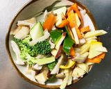 お一人様野菜たっぷりさっぱりウインナー丼作り方10写真