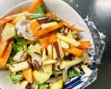 お一人様野菜たっぷりさっぱりウインナー丼作り方11写真