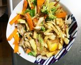 お一人様野菜たっぷりさっぱりウインナー丼作り方13写真