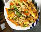 お一人様野菜たっぷりさっぱりウインナー丼作り方14写真