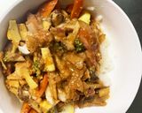 お一人様野菜たっぷりさっぱりウインナー丼作り方18写真