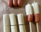 おうちで縁日気分♡ チーズハットグ作り方1写真