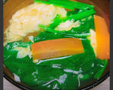 簡単♬ほうれん草・にんじん・卵のお吸い物作り方15写真
