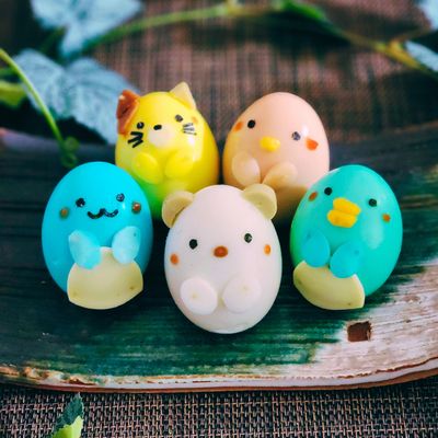 ゆで卵で♪すみっコぐらし♪ by kenchico(岩井ちさと) 【クックパッド