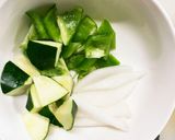 肉無チクワトマトキムチ親子丼味野菜炒め作り方7写真