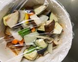 肉無チクワトマト旨辛親子丼味野菜炒め作り方12写真