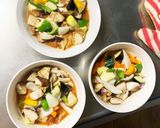 肉無チクワトマト旨辛親子丼味野菜炒め作り方13写真