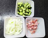 きゅうりとコーンの夏野菜の炊き込みご飯作り方2写真