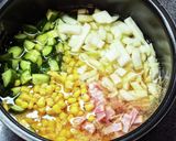 きゅうりとコーンの夏野菜の炊き込みご飯作り方4写真