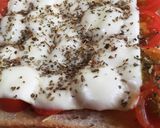 ミニトマトのマルゲリータ風トースト作り方6写真