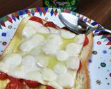 ミニトマトのマルゲリータ風トースト作り方4写真