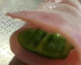 ピーマンのカーブに合わせたベーコン巻き☆作り方2写真