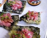 天ぷら　とろたくカナッペ＆いくらカナッペ作り方3写真
