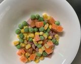 レンジ簡単中華風梅タコライス味炒飯弁当作り方2写真