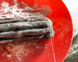 材料3つ♫♬♪　素朴な和菓子　黒糖すあま作り方10写真