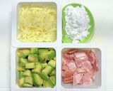 ハッシュドアボカドのチーズ焼き作り方1写真