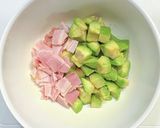 ハッシュドアボカドのチーズ焼き作り方2写真