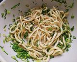 材料３つ。簡単焼きうどん作り方4写真