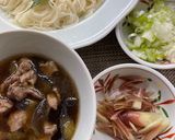 豚肉と茄子のつけ麺作り方8写真