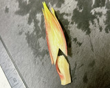 みょうがと大葉の叩き梅ごま風味和え作り方1写真