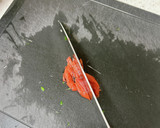 みょうがと大葉の叩き梅ごま風味和え作り方5写真