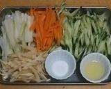 切るだけのきゅうりとイカくん製のあえ物作り方1写真