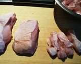 ◆鶏とチンゲン菜のオイスターソース炒め◆作り方1写真