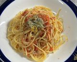 生トマトとシラスオイル漬けのパスタ作り方5写真
