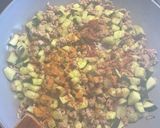 夏野菜と豚挽肉のスタミナ・カレー味作り方10写真