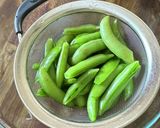 スナップエンドウ味噌マヨごま和え作り方3写真