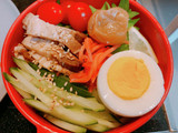 冷やし中華弁当♡傷まずひっつかないコツ！