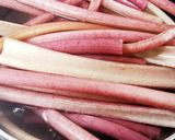 赤ガラ(ずいき)(いもがら)の下茹で作り方4写真