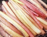 赤ガラ(ずいき)(いもがら)の下茹で作り方5写真