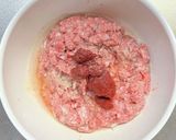レンジでトマトとズッキーニのハンバーグ作り方3写真