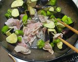 パパ茄子とししとうの甘味噌炒め作り方3写真