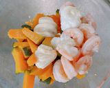 エビアボガド入り腸活南瓜サラダ作り方4写真