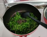 豆苗のガーリック炒め作り方1写真