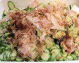 夏野菜の薄切り醤油味★生姜かつお節風味作り方3写真