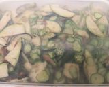 夏野菜の薄切り醤油味★生姜かつお節風味作り方4写真