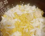 旬！とうもろこしと玉ねぎの炊き込みご飯作り方4写真