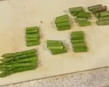 蘆筍炒豬油渣（アスパラと豚脂身の炒め物）作り方3写真