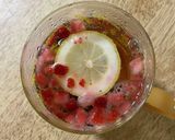ブルーベリーとストロベリー氷入り炭酸水作り方5写真