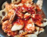 時短簡単美味レンコンと鶏胸肉の甘辛炒め煮作り方8写真