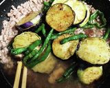 夏野菜のそぼろ餡かけ作り方3写真