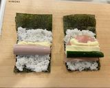 朝食に白飯で納豆手巻き作り方8写真